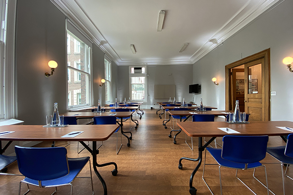 Classroom setup in Dodge meeting room in Earl Hall