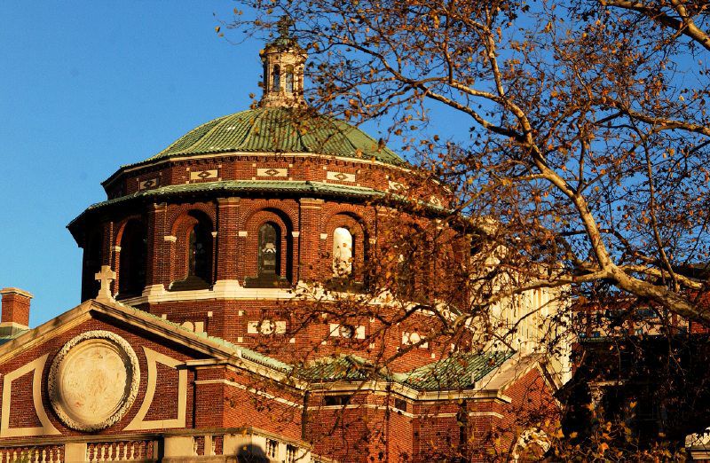 The exterior of St. Paul's Chapel