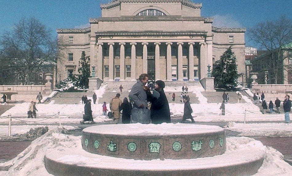 Barbra Streisand filming at Columbia