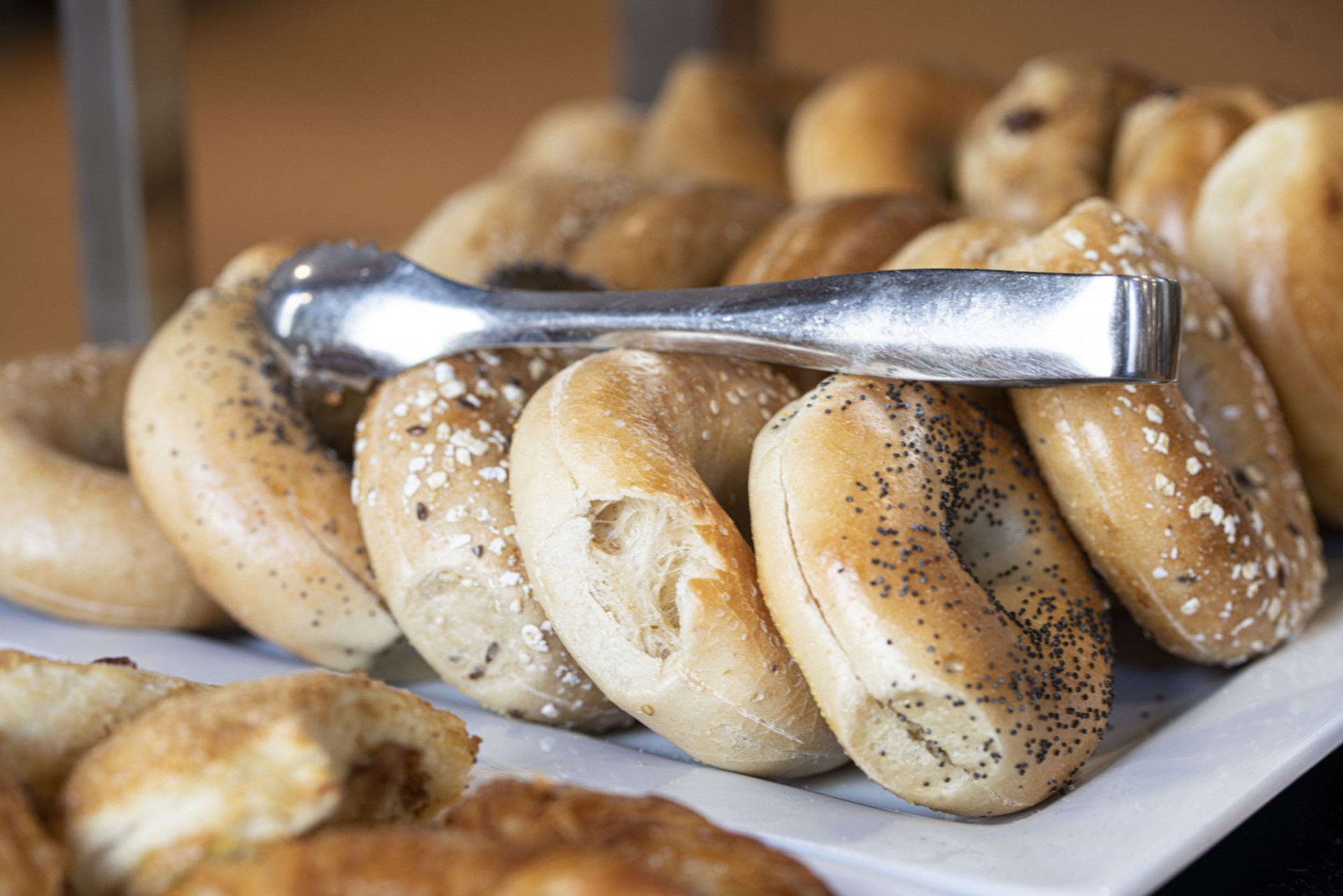 A variety of bagels