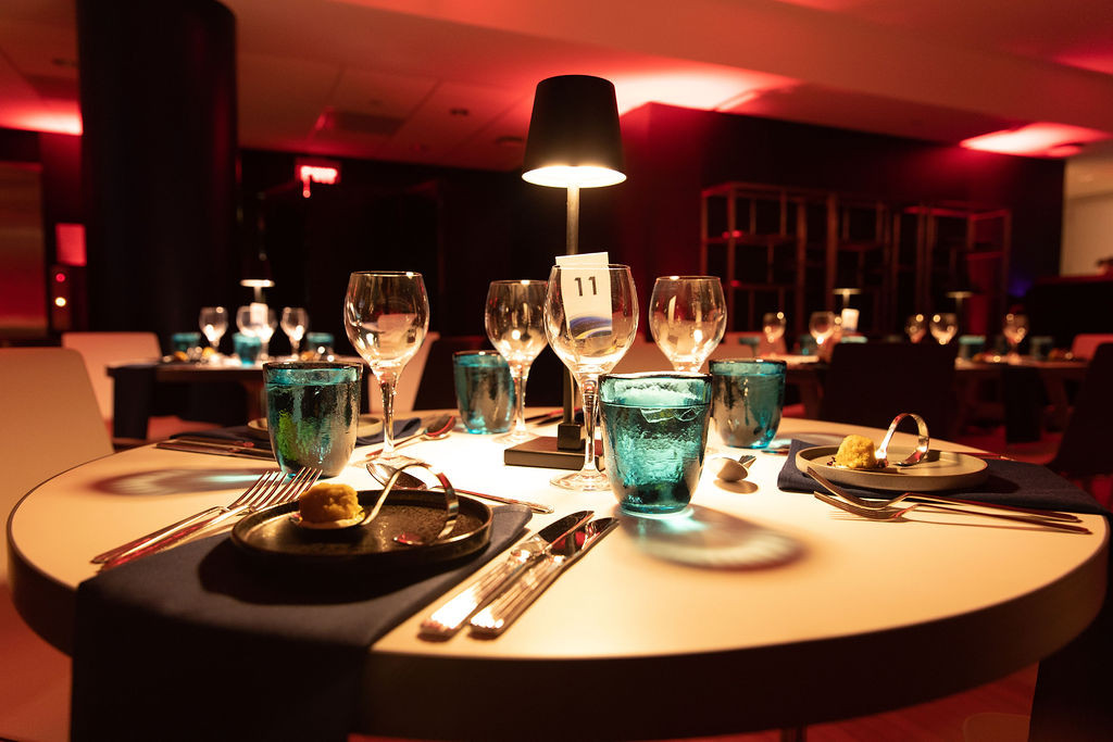 Photo by Kevin Dale Table set and ready for guests