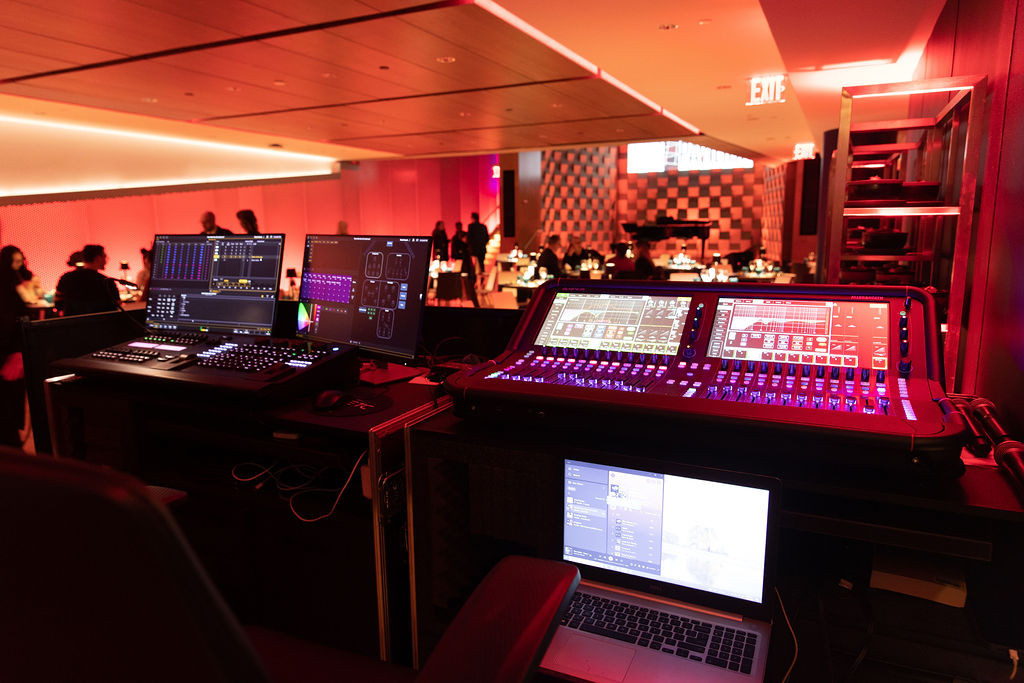 Photo by Kevin Dale Audio visual setup