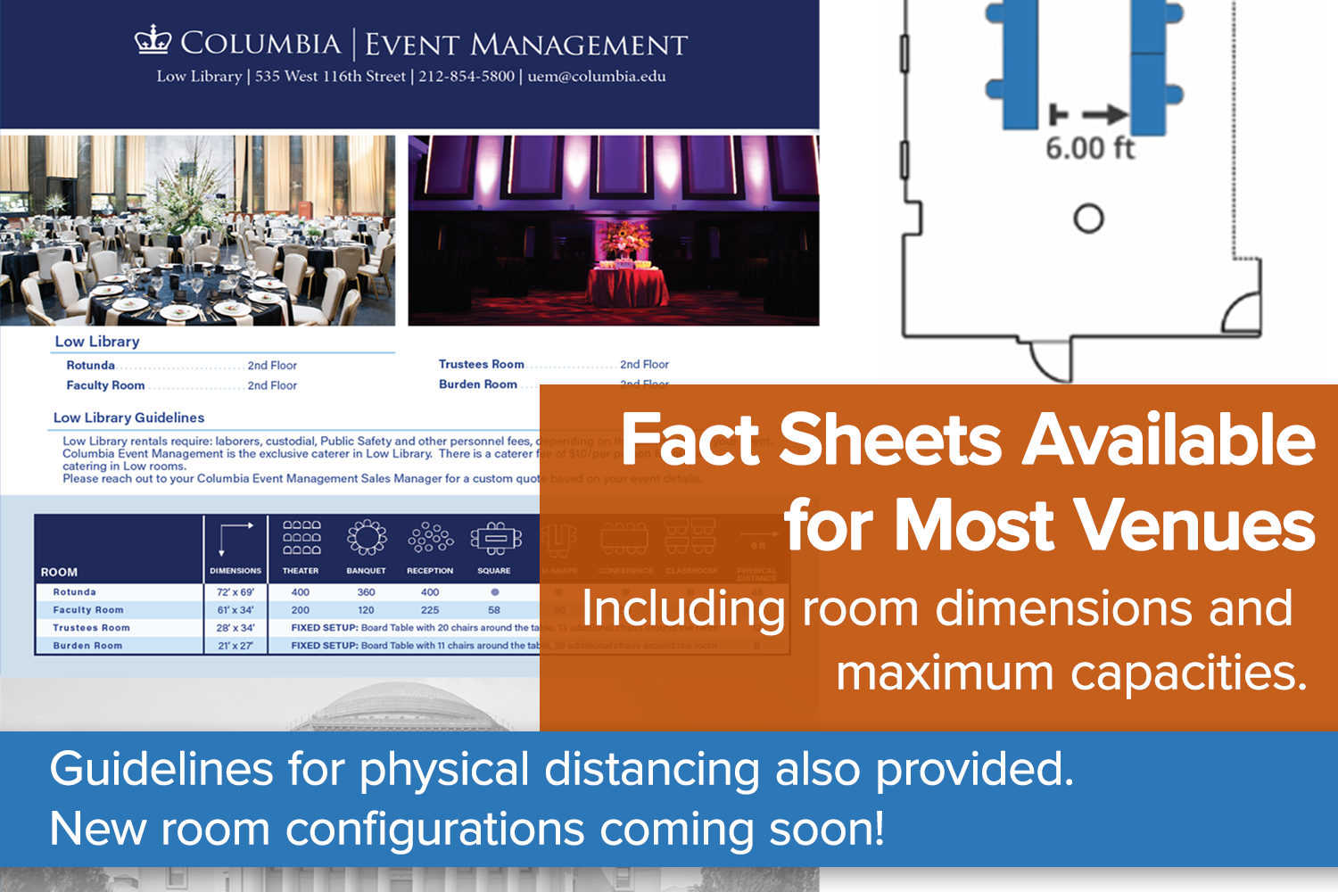 Fact Sheets for Most Venues