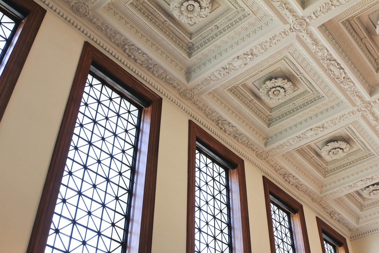 Faculty Room at Low Library ceiling detail.