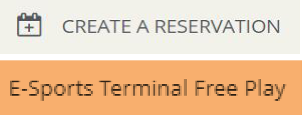 Create a Reservation; Free Play Template