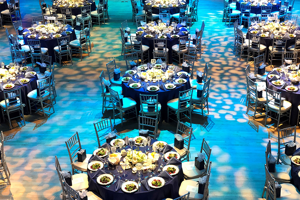 Lerner Hall Roone Arledge Auditorium set up banquet-style. Lerner Hall Roone Arledge Auditorium set up banquet-style.