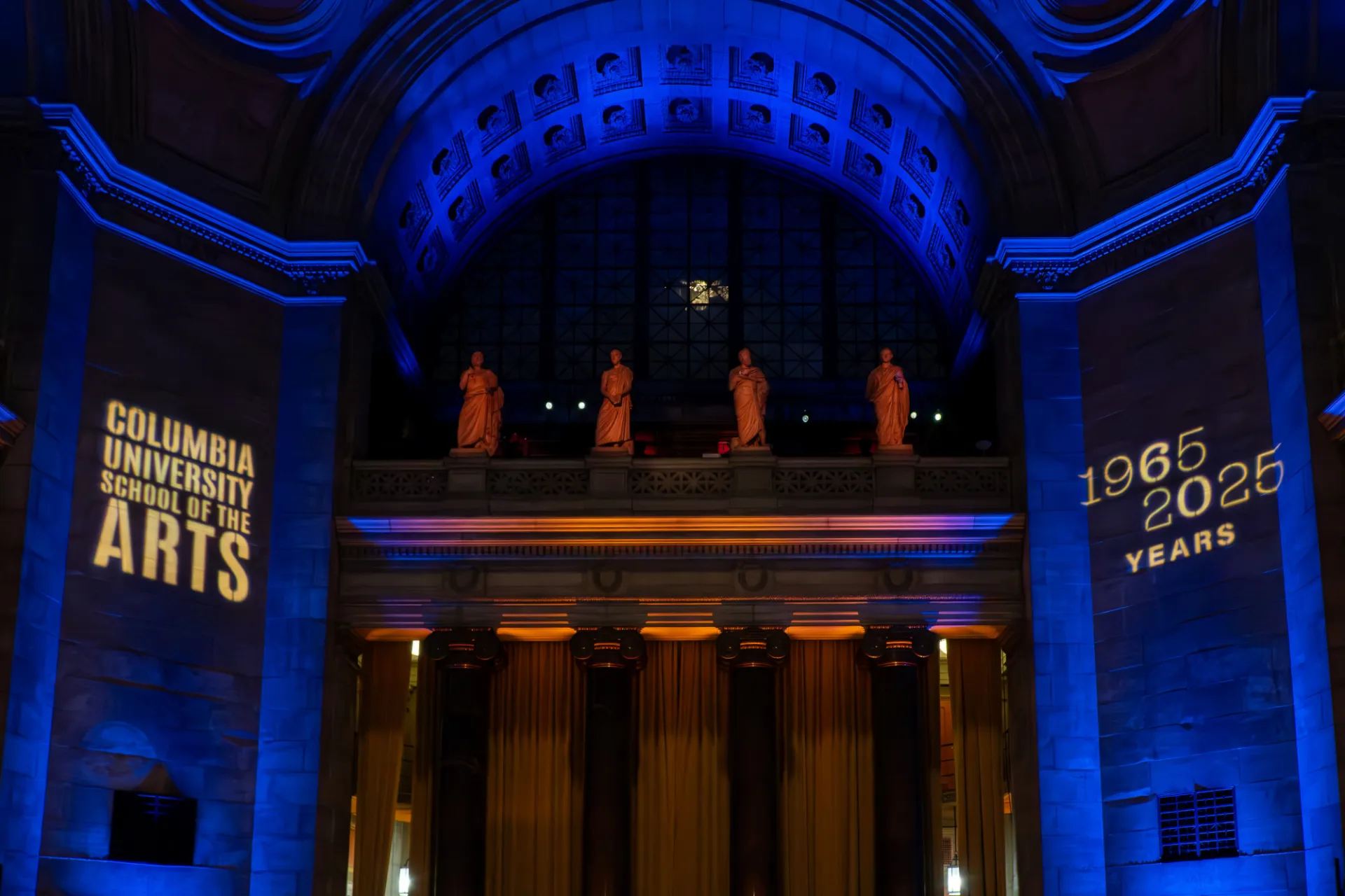 School of the Arts Logo Lighting example