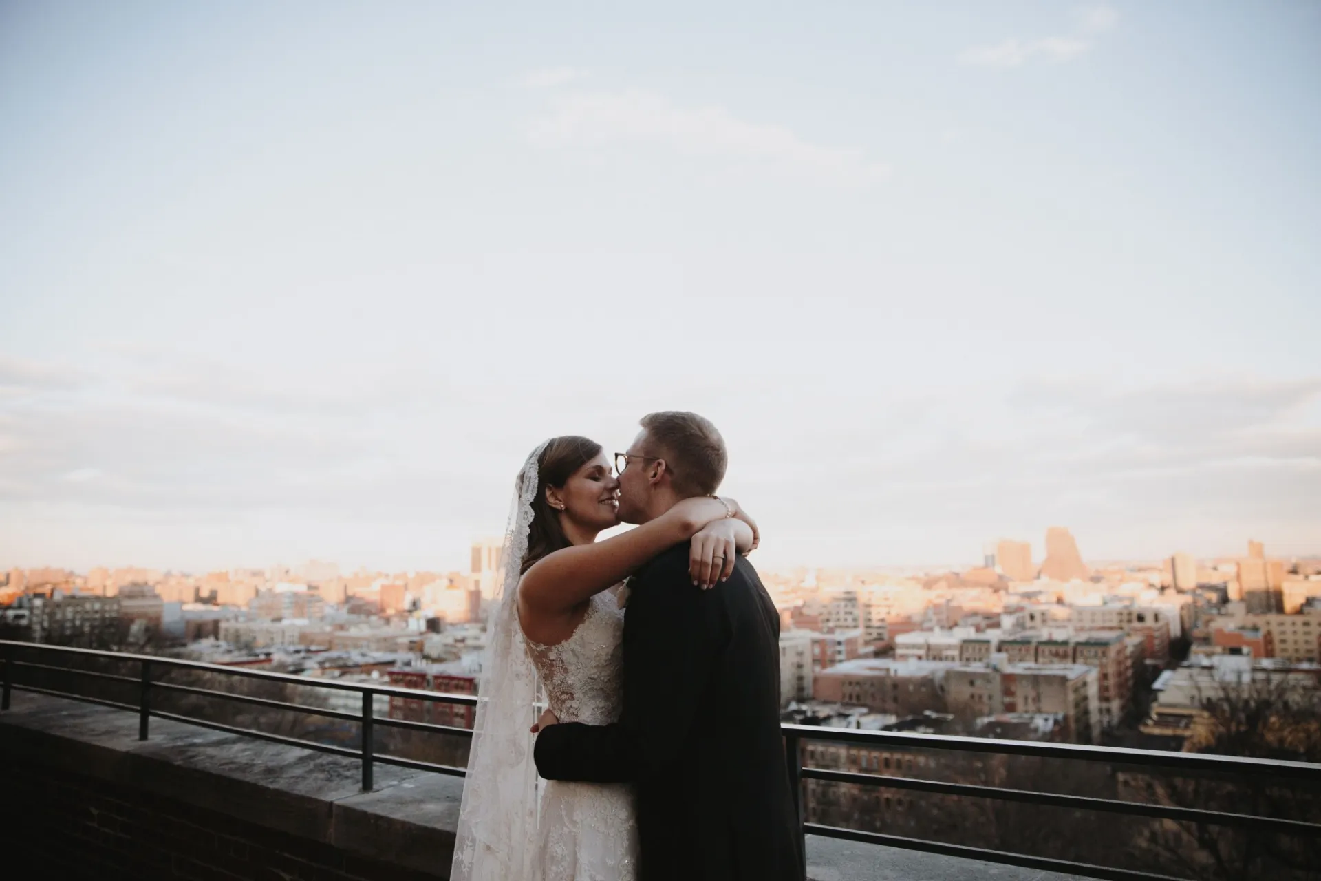 couple on Faculty House terrace