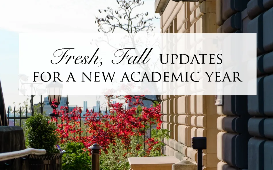 header image "fresh fall updates"