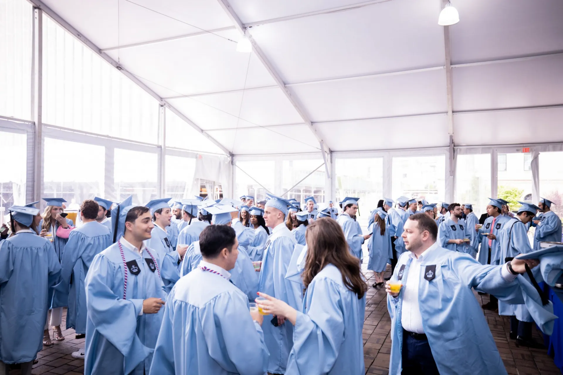 Commencement event on Ancell Plaza