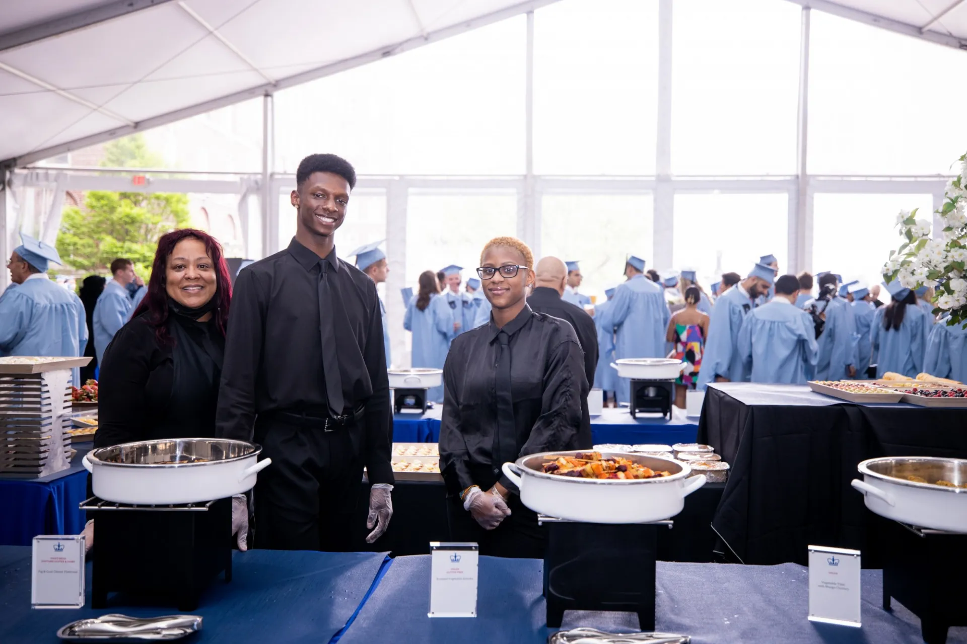 Commencement event on Ancell Plaza