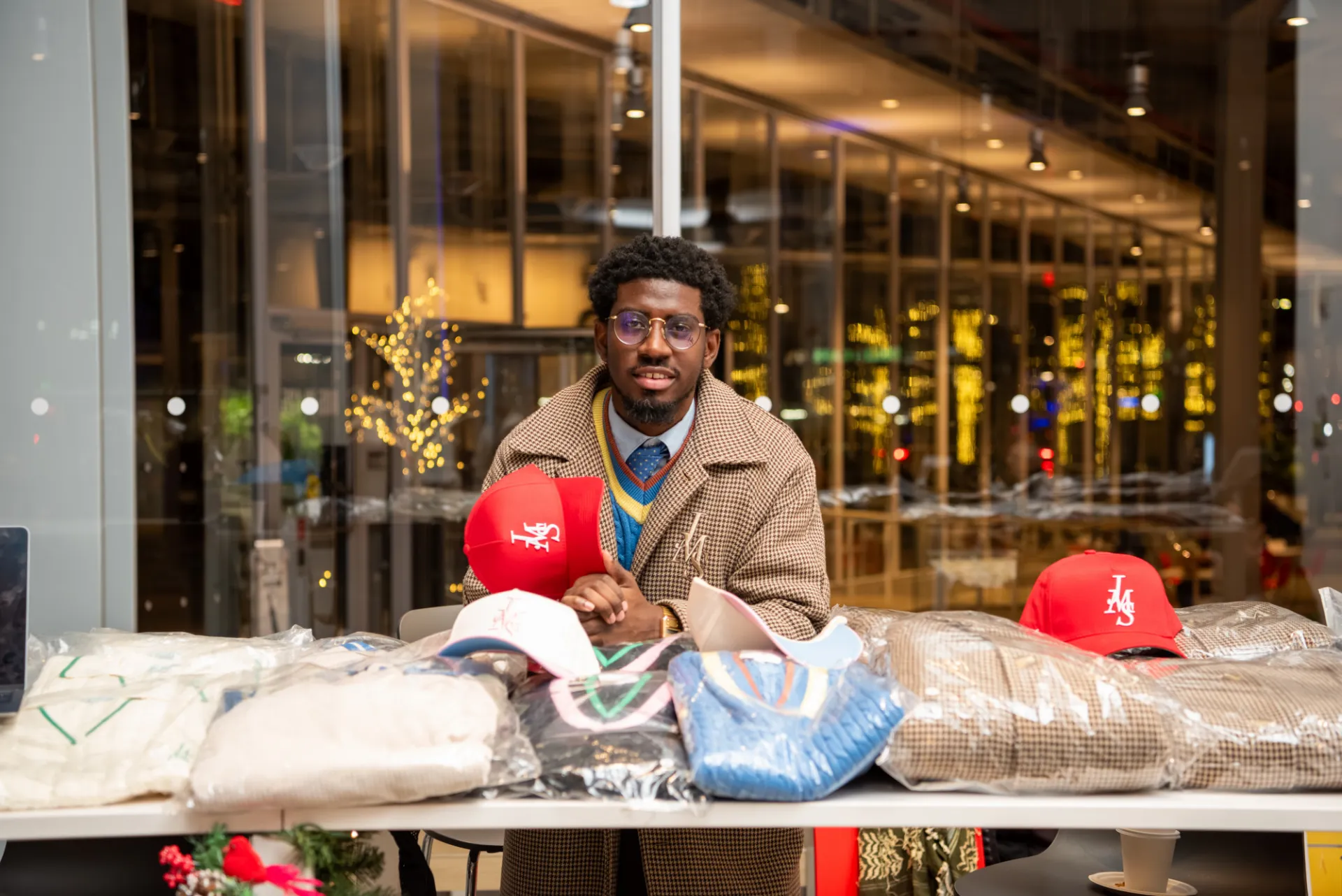 Vendor with their table