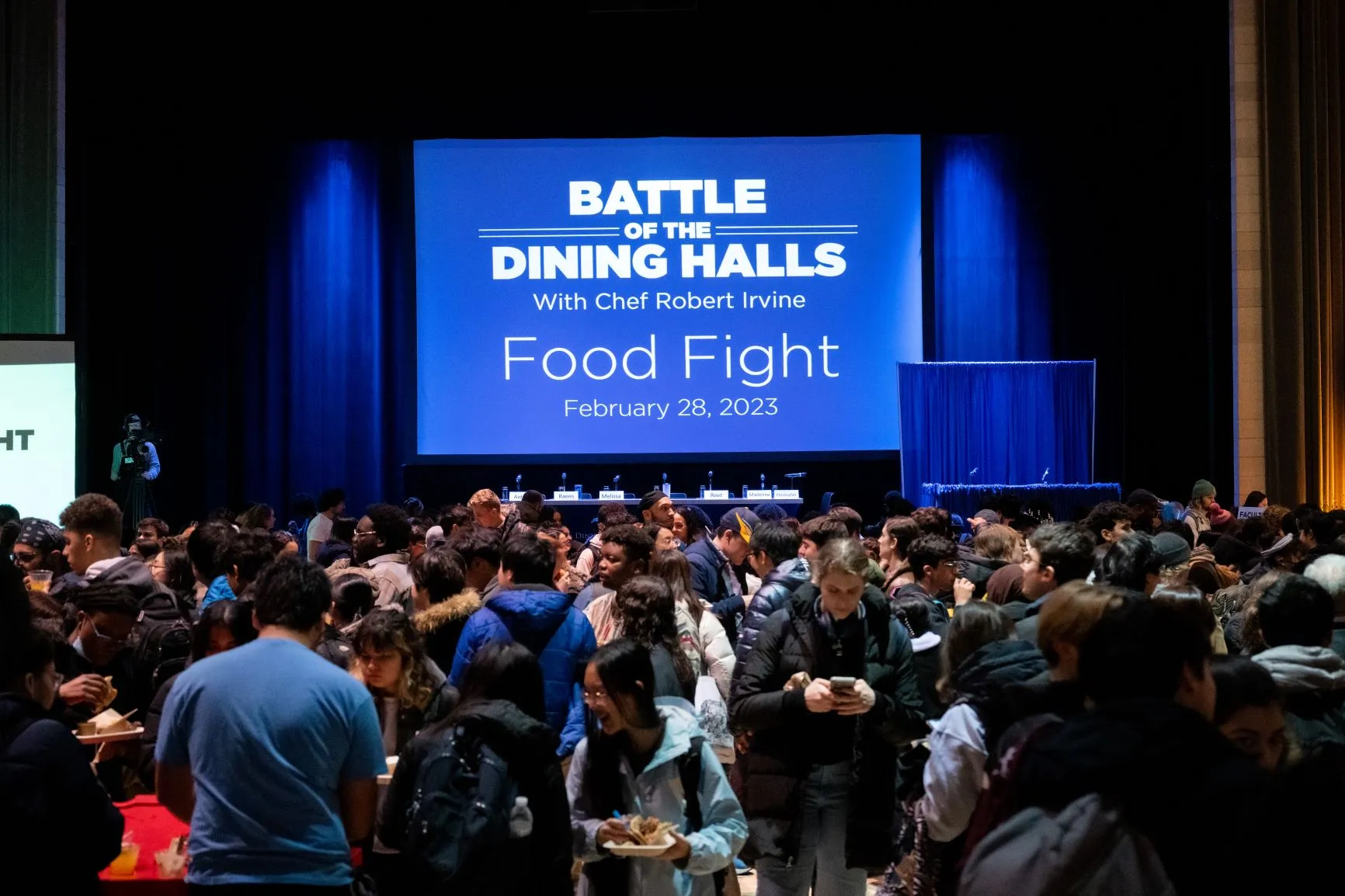 Columbia Dining's event in the Lerner Hall Roone Arledge auditorium 
