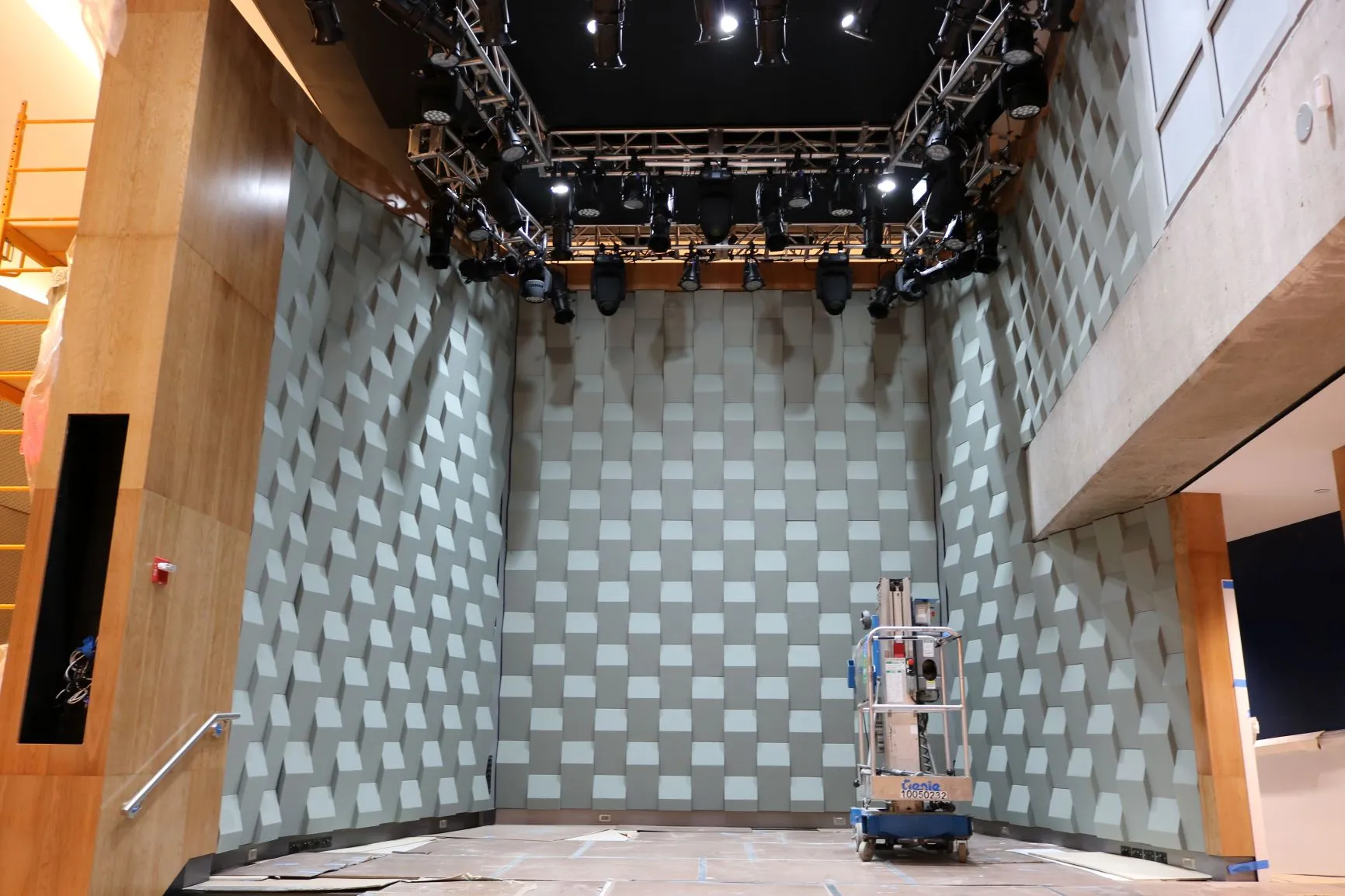 The new stage build out is nearly complete
