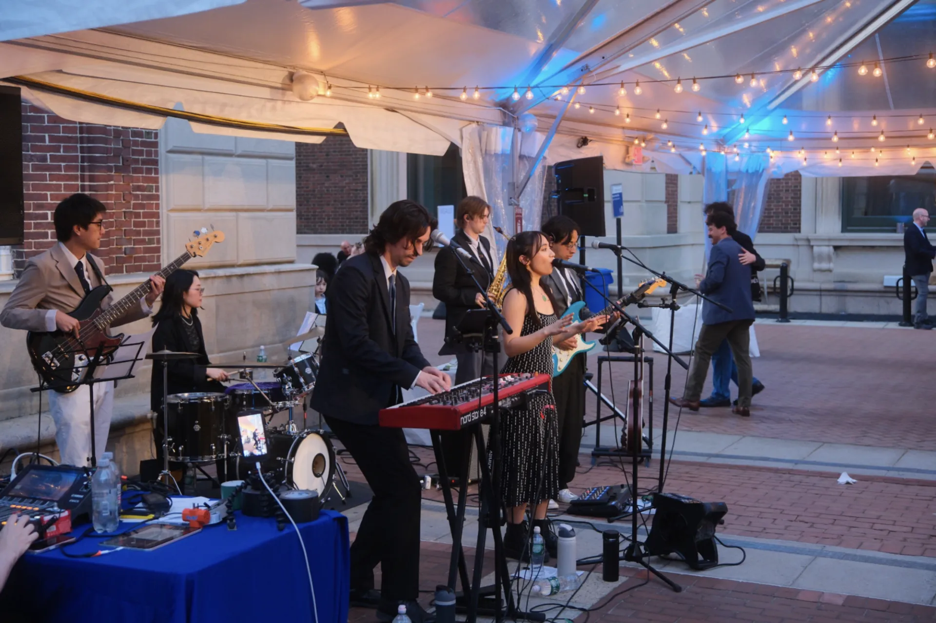 Live music under the tent