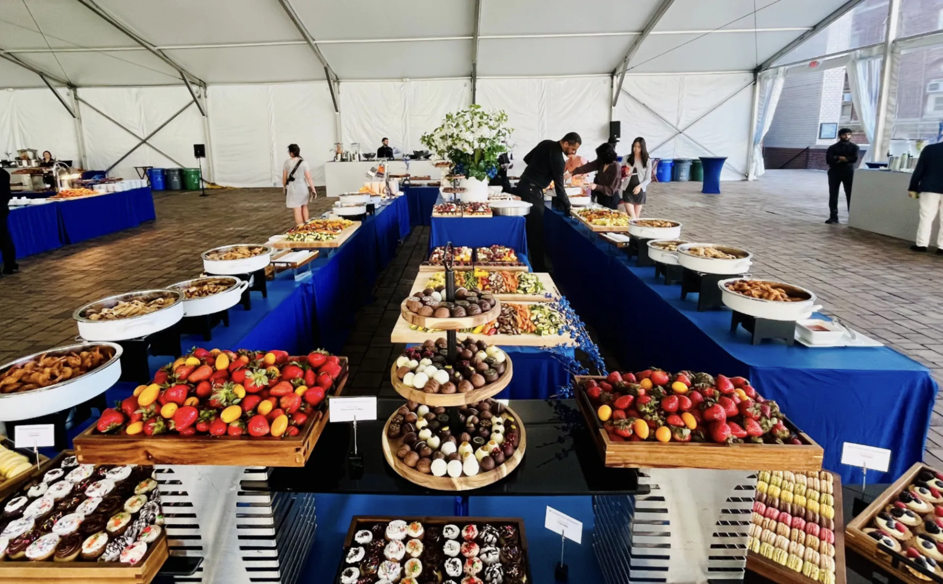 Fruit and dessert tables