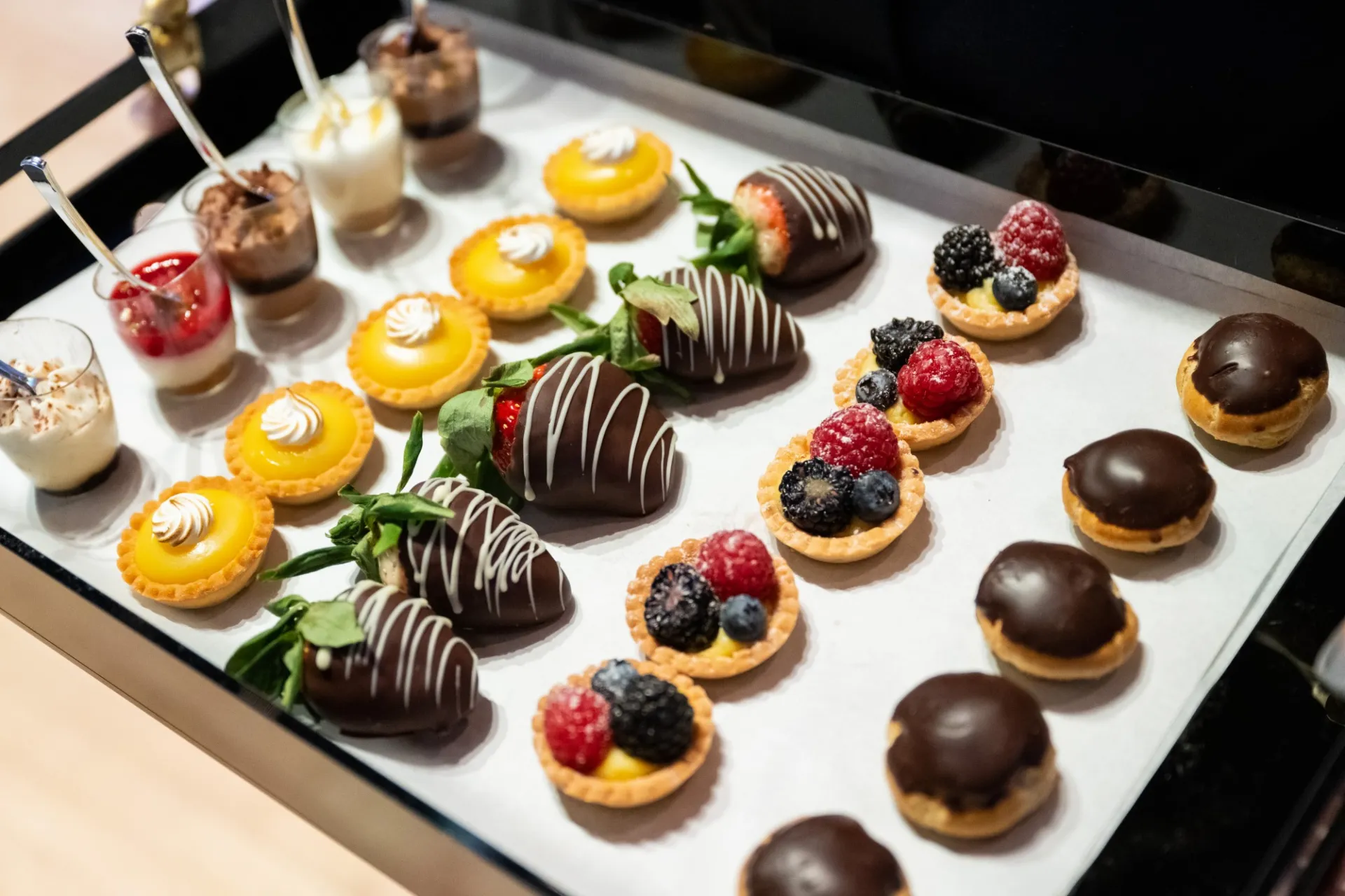 Assortment of small dessert bites