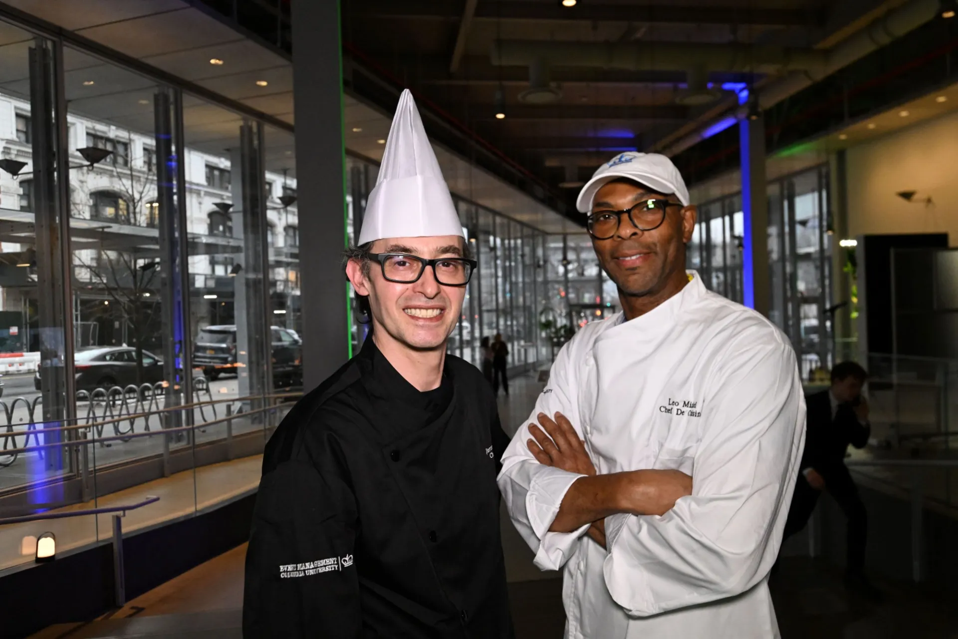 Chef Jerome Charpentier (left) and Chef Leo Michel (right) curated the menu