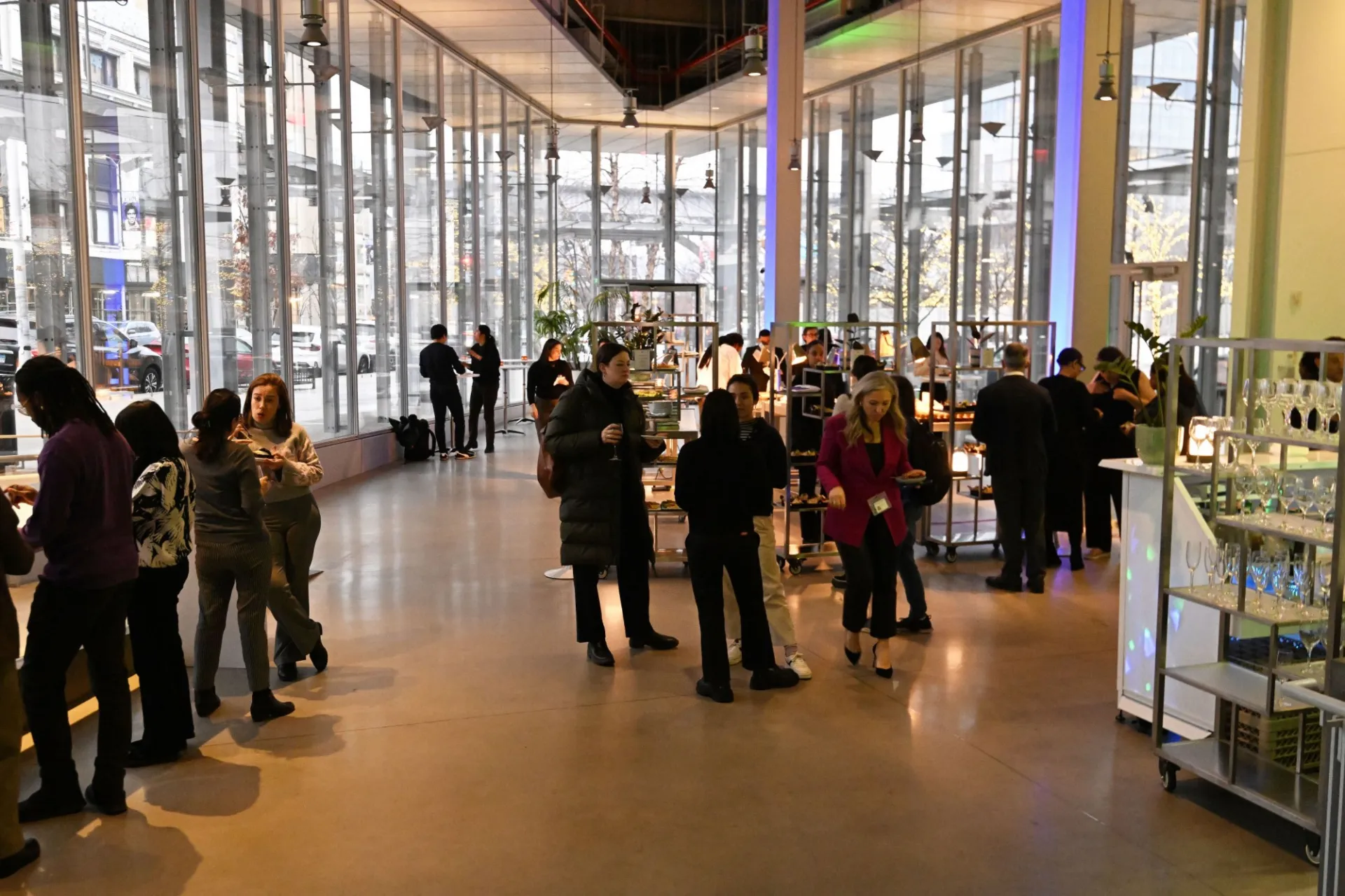 The Atrium of the Lee C. Bollinger Forum