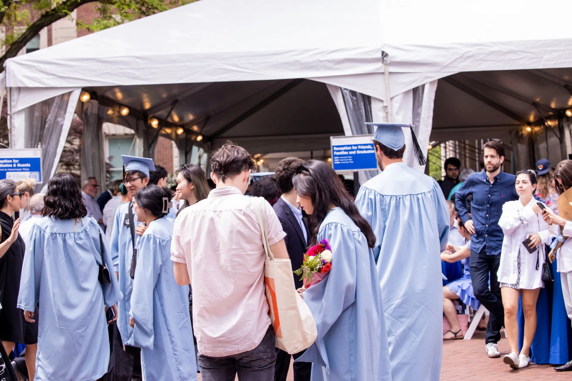 Commencement event on Havemeyer Plaza