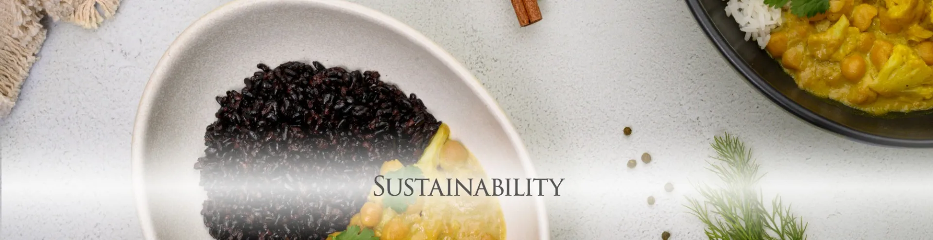 A meal from Event Management's sustainable menu.