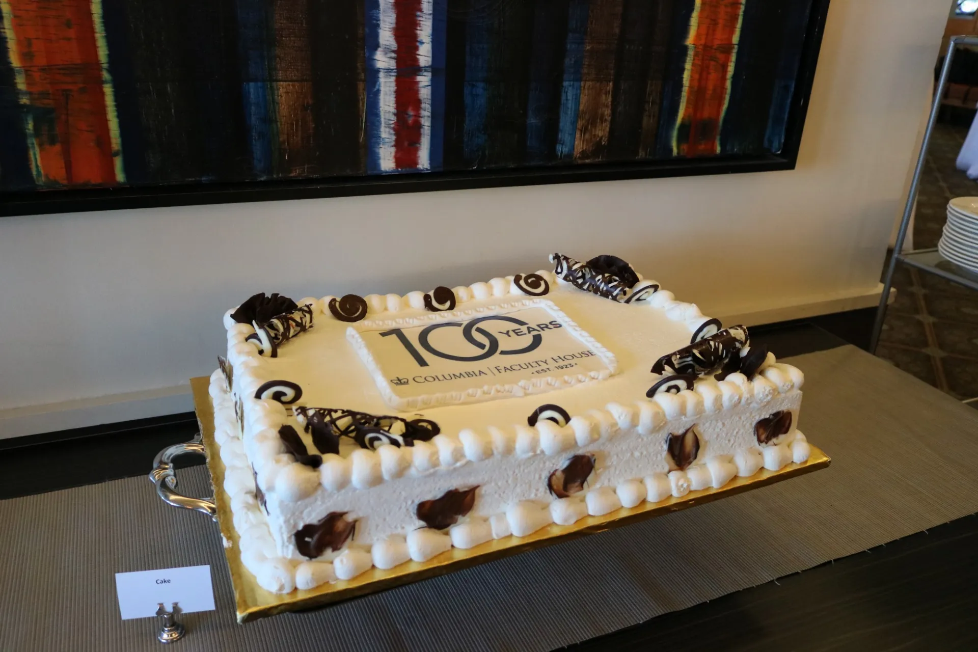 Cake depicting the 100 Year Anniversary logo