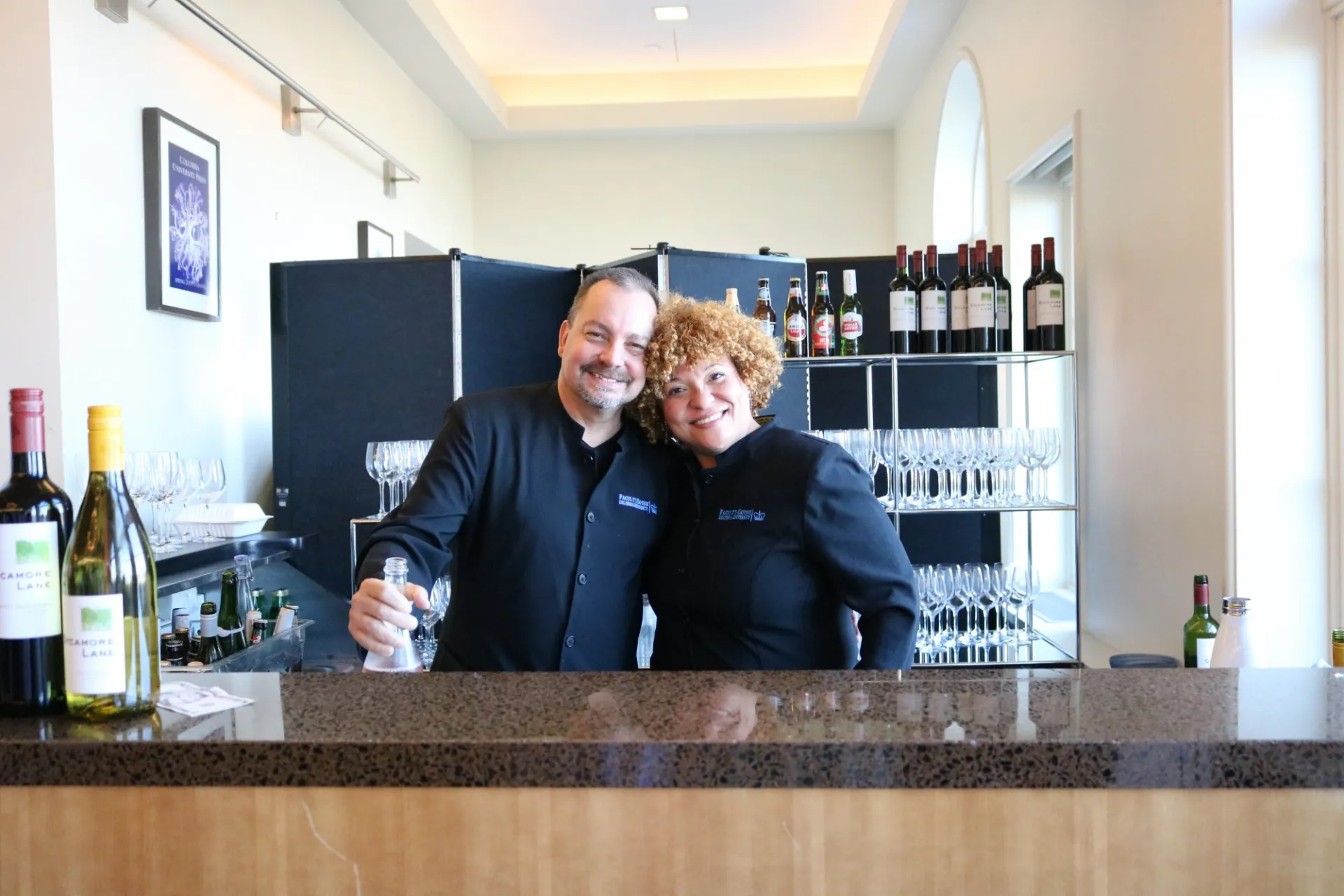 Event Management staff behind the bar
