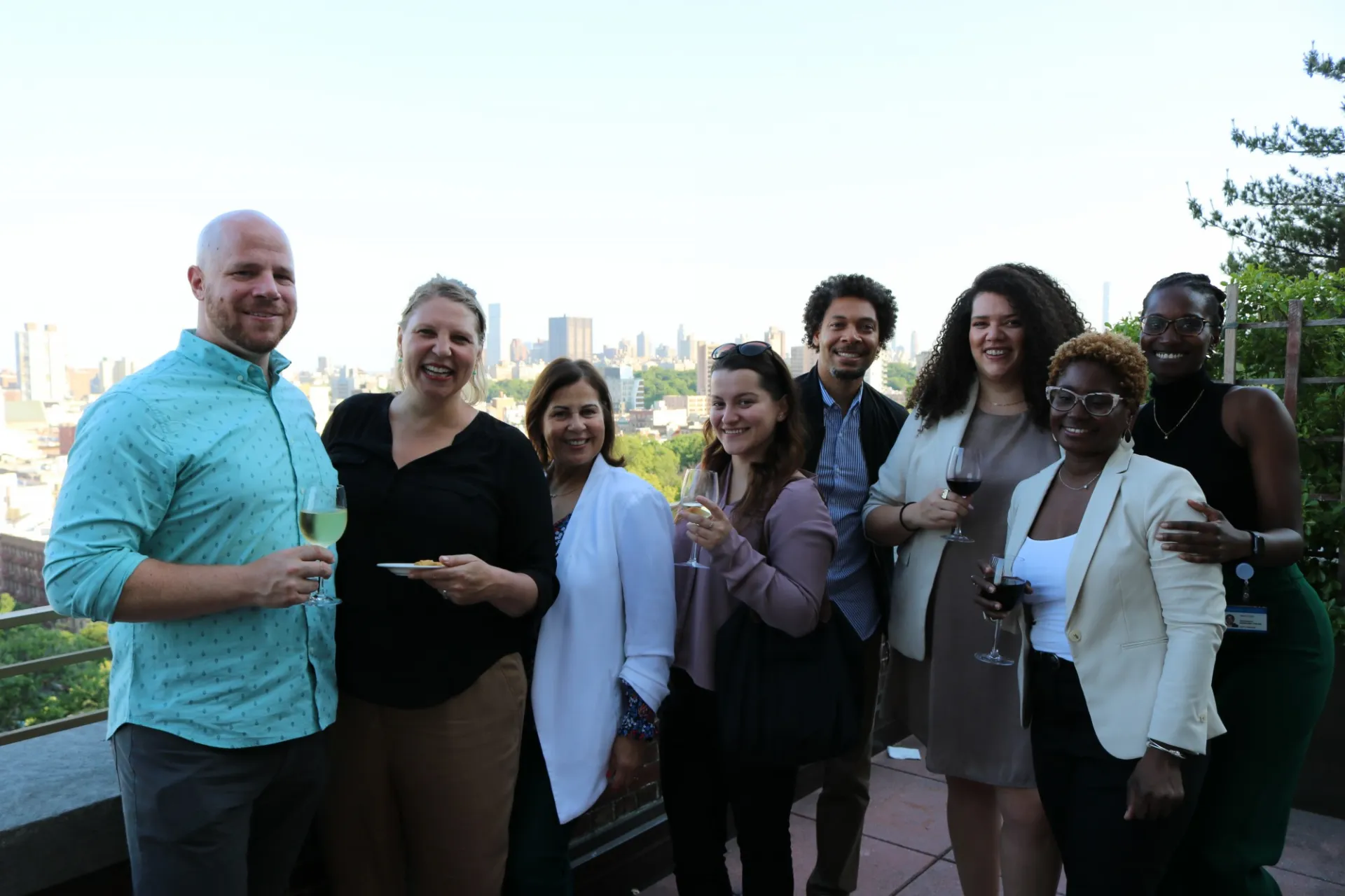 Guests socializing on the Terrace