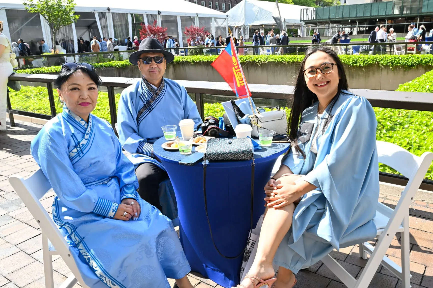 A SIPA graduate and family members