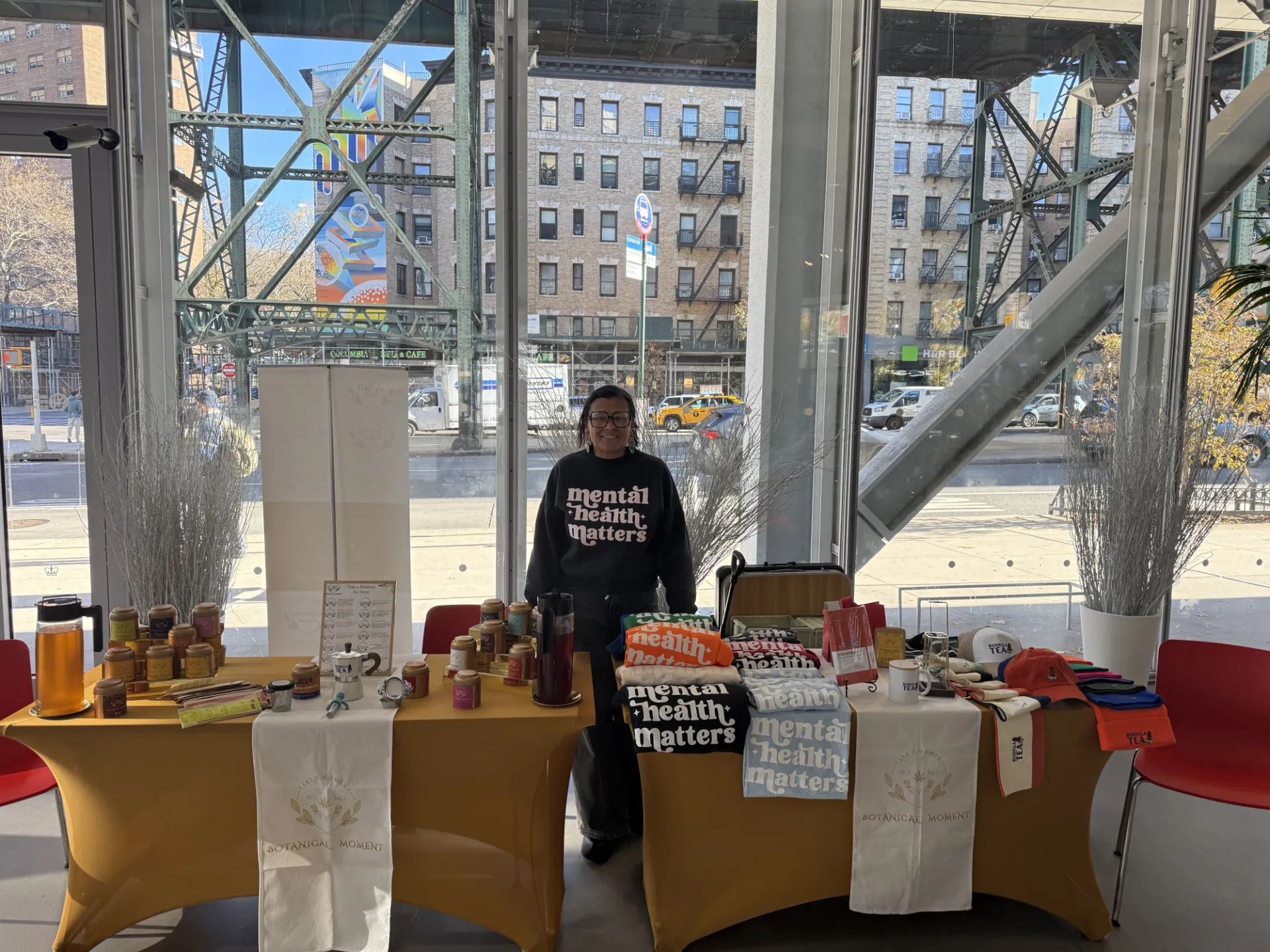 Vendor participating in the Holiday Market