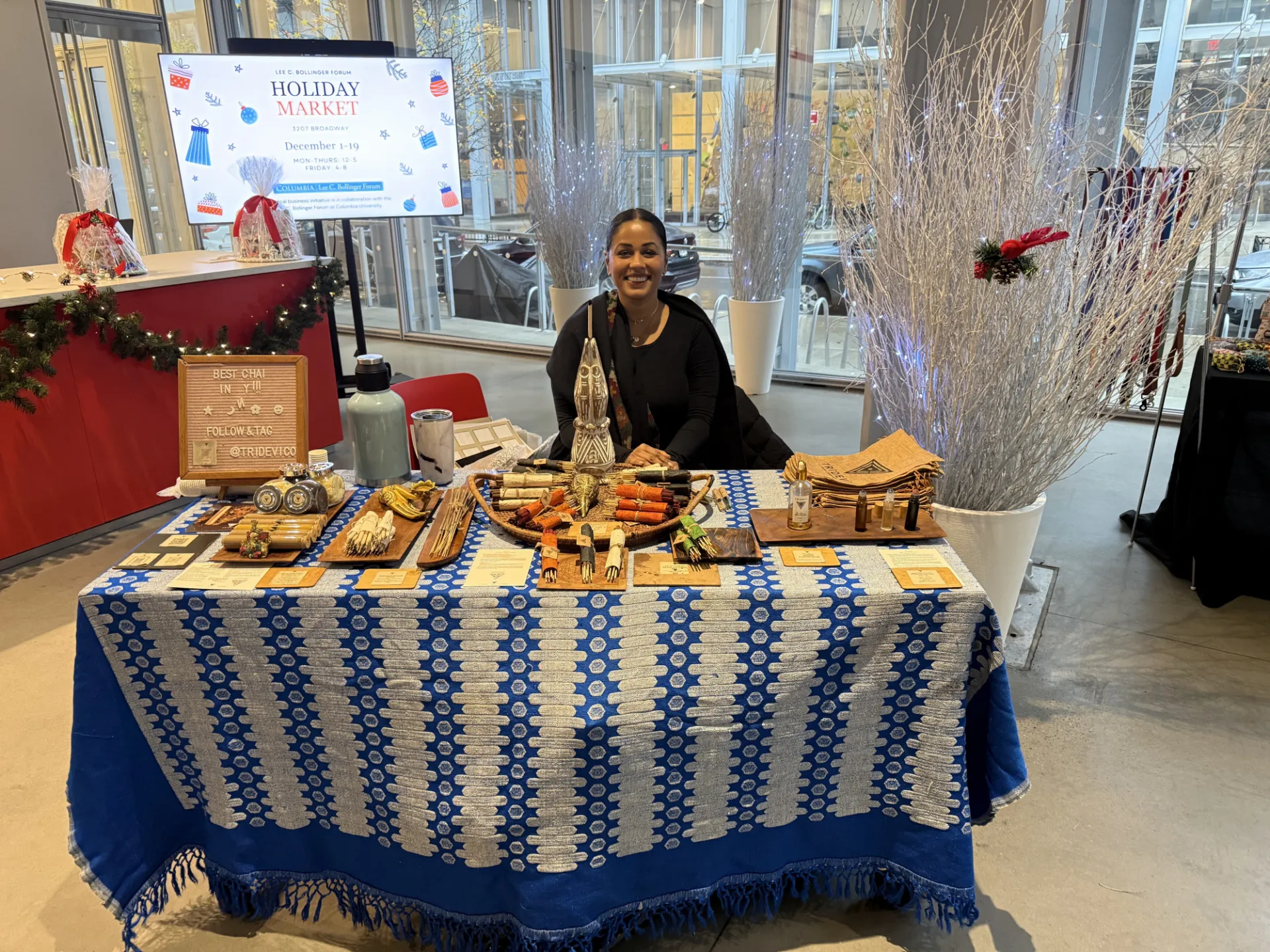 Vendor participating in the Holiday Market 2