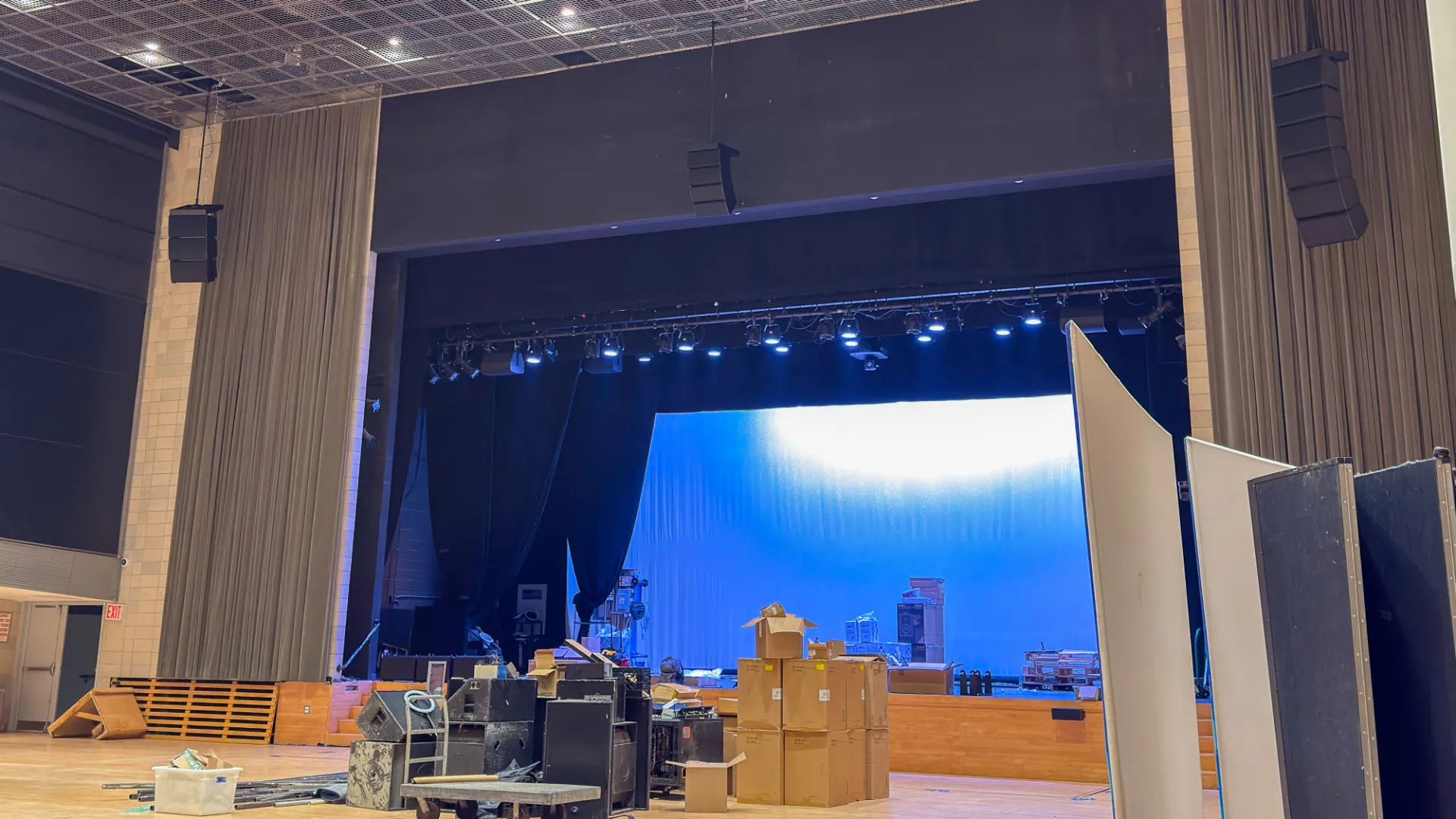 Lerner Auditorium amid AV upgrades
