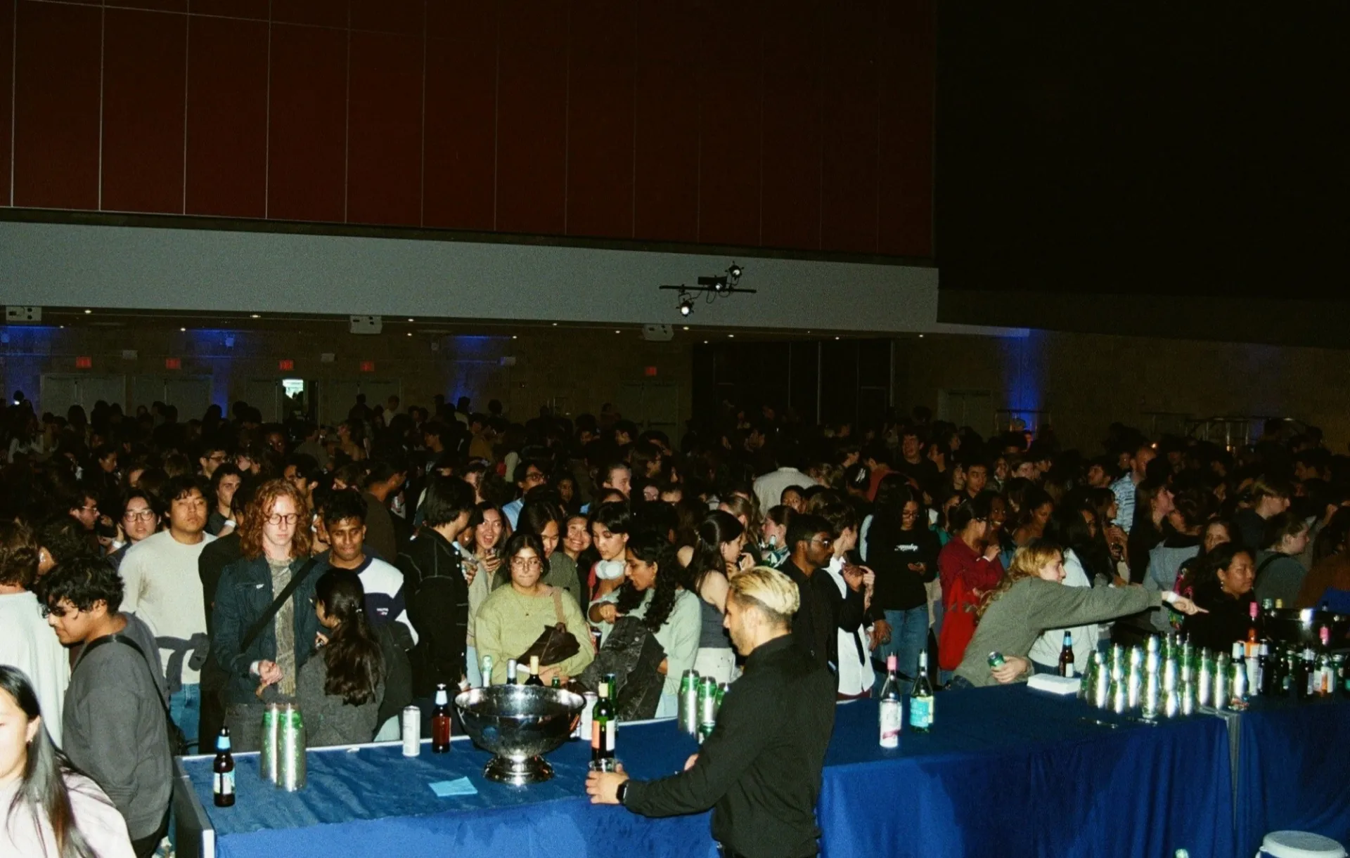 Students at Lerner Pub event