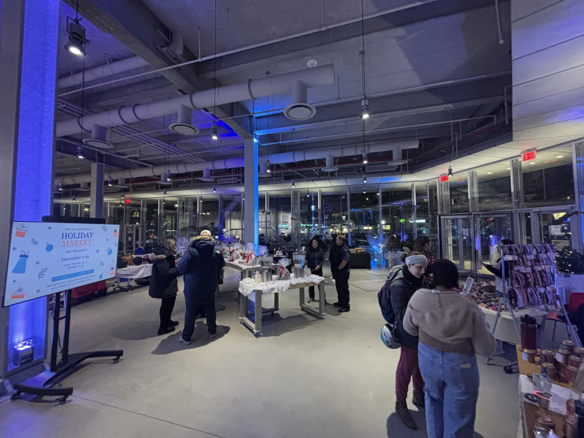 Holiday Market in the evening